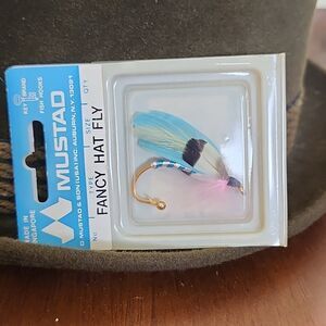 Vintage Mustad Decorative Fancy Hat Fly Pin